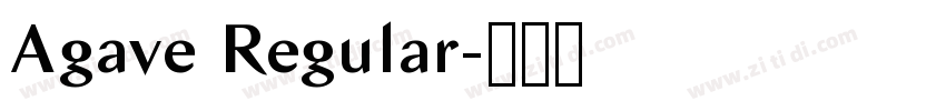 Agave Regular字体转换 Agave Regular字体转换